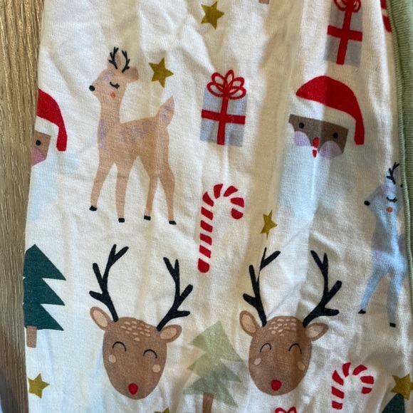 Spearmint baby Christmas pajamas - Picture 3 of 4